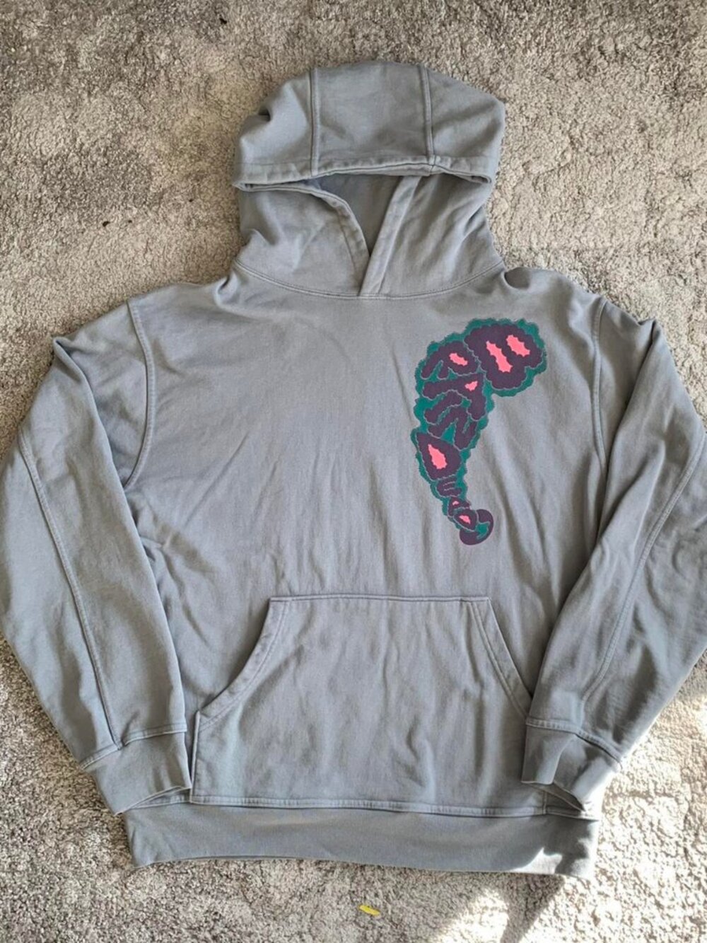 Brain Dead x Will Sweeney Wizard Print Hoodie Grey Men's M
